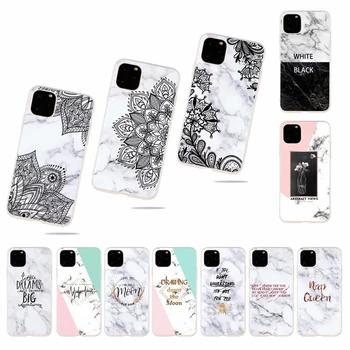 

Soft TPU IMD Case For Iphone 11 2019 5.8 6.1 6.5 XR XS MAX 8 7 6 5 SE Marble Granite Lace Flower Stone Hybrid Cover 150PCS