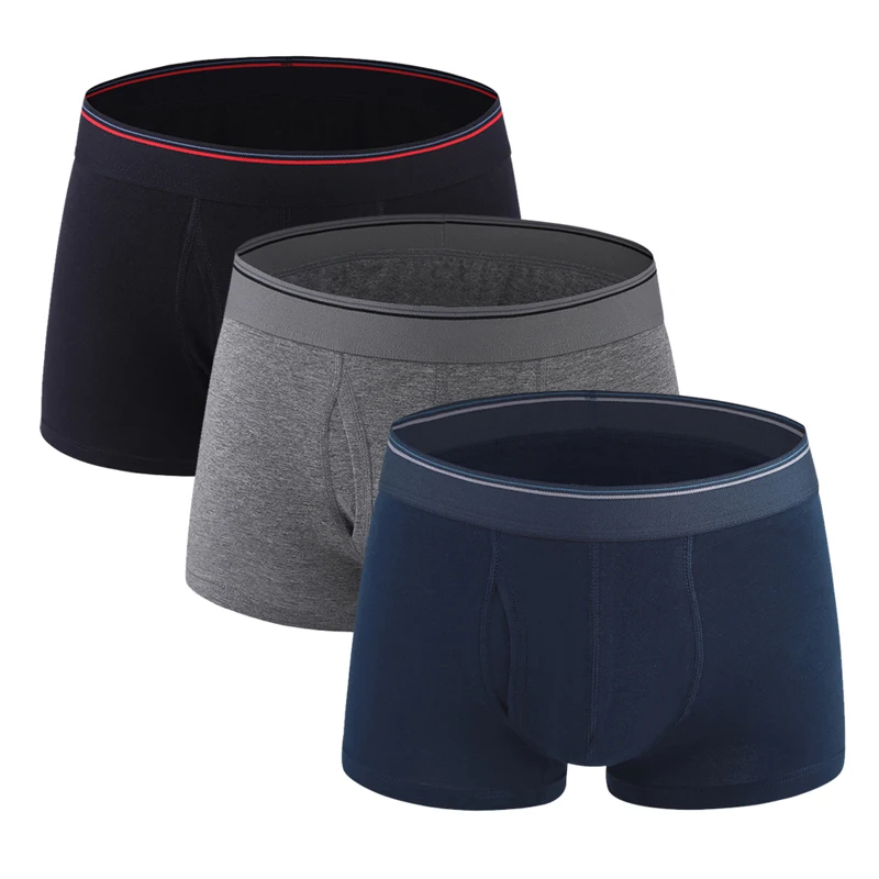 EU Size 3pcs/lot Summer Men Underwear Soft Cotton Breathable Sexy Youth Boxer Ventilate Shorts Solid Underpants Panties | Мужская одежда