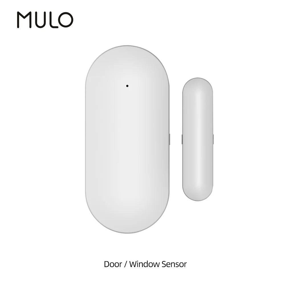 MULO-Sensor con cable para puerta/ventana de 433MHz, detector de alerta abierta/cerrada, Compatible con sistema de alarma de seguridad PG107 PG103