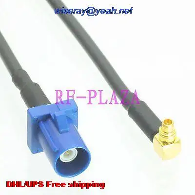 

DHL/EMS 50 pcs Cable 6inch Fakra SMB C 5005 male to MMCX male 90 degree angle RG174 RF Pigtail jumper cable -A2