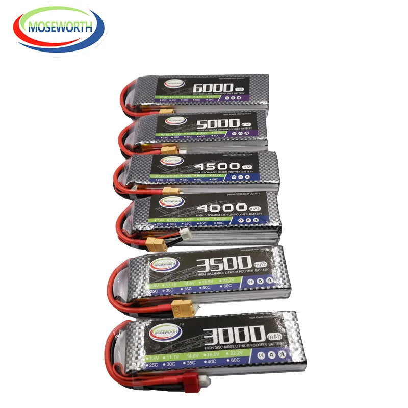 3S RC игрушки LiPo Батарея 11,1 V 1200 2200 2800 3300 3800 4200 5200 10000 12000 16000 22000 ма/ч, 25C 35C 3S для дрона с дистанционным управлением самолет автомобиль