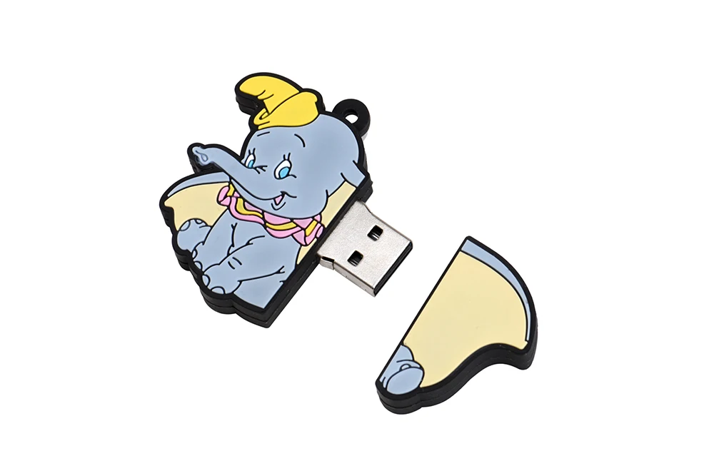 JASTER USB 2,0 Мультфильм Русалка Dumbo USB флэш-накопитель 4 ГБ 8 ГБ 16 ГБ 32 ГБ 64 Гб 128 ГБ Флешка Карта Памяти Рождественский подарок
