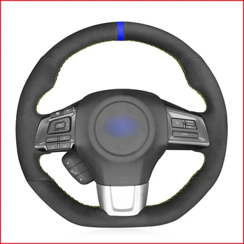 

Black Suede Hand Sew Soft Wrap Car Steering Wheel Cover for Subaru WRX (STI) 2015-2019 Levorg 2015 2016 2017 2018 2019 Parts
