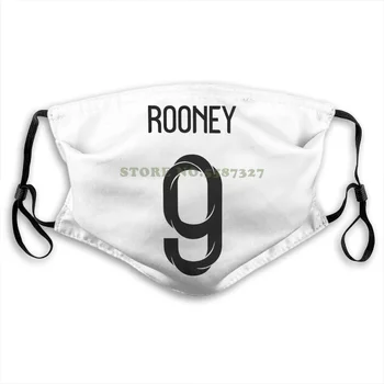 

Face Mask New Russia World Match Cup England Rooney Number 9 Sporty Jersey Newest Fans Footballer Goal Youth Print Diy Masks