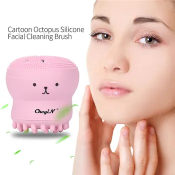 

CkeyiN Mini Facial Cleaning Brush Silicone Manual Face Brush Massage Cleansing PJ