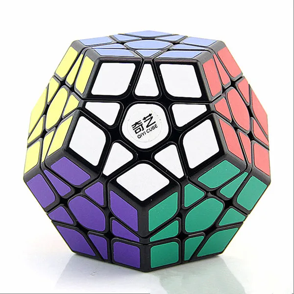 Qiyi cube qiheng S 3x3x3 megaminxeds волшебный куб qiyi 12 Сторон 3x3x3 скоростной куб qiyi 3x3 megaminxeds Головоломка magic cubo - Цвет: Черный