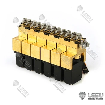 شراءLESU 6CH المعادن الهيدروليكية صمام الاتجاه ل 1/14 RC شاحنة حفارة قلابة لنموذج محمل