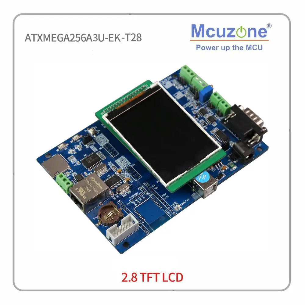 Adc e Dac Usarts Pdi Dispositivo Usb Xmega Pode Rtc Atxmega256a3u-ek-t28 320*240 2.8lcd 12bit 7 - Imagem 2