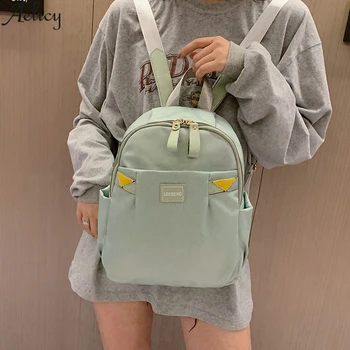 

Aelicy Fashion women's bag zipper multi-function backpack large capacity Oxford cloth backpack square travel bag 2020