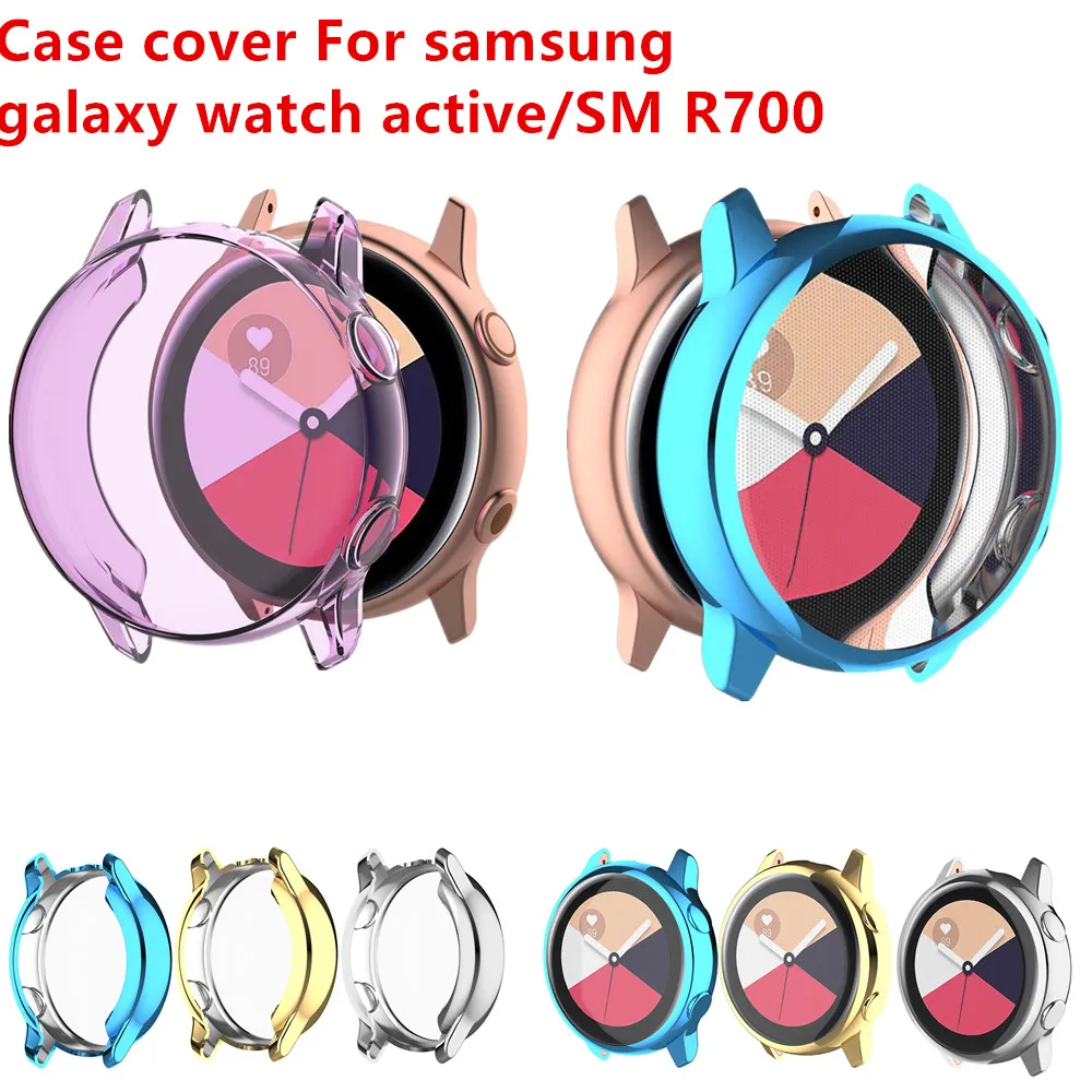 Чехол для активных часов Samsung galaxy watch Active/SM R500 чехол с покрытием из ТПУ защита