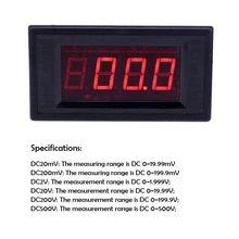 High präzision Digitale LED Bereichsmillivoltmeter DC200MV Drei und eine Halbe Positive und Negative Spannung Messung