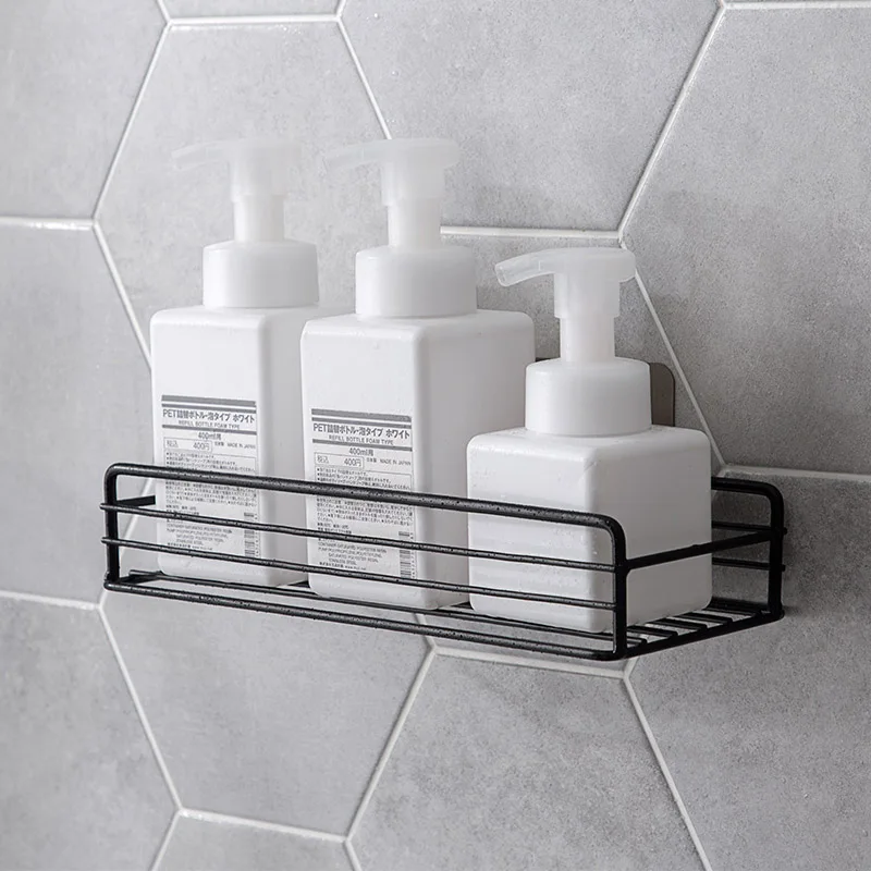 

Cosmetic Storage Shelf Bathroom Makeup Organizer Shampoo Towels Soap Drain Storage Rack Kitchen Caster Holder