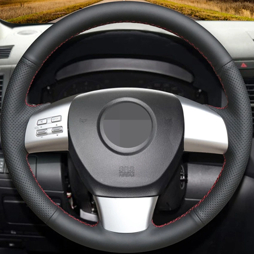 Черная накладка на руль из искусственной кожи для Mazda 6(US) 2009-2010 Mazda 8 2011- CX-9 CX9 2007 2008