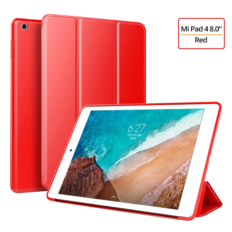 Чехол для Xiaomi Mi Pad 4 чехол Ультратонкий Магнитный Флип-стенд силиконовый мягкий смарт-чехол для Xiaomi Mi Pad 4 8,0 чехол для планшета Funda