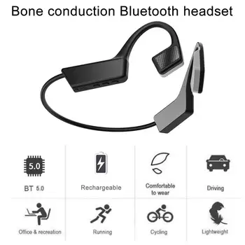 

2020 New K08 Wireless Headphone Bluetooth 5.0 Bone Conduction Headsets Surround Sound Field Sports Earphones Handsfree Headset