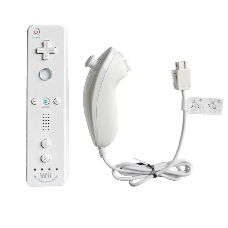For Nintend Wii 2 In 1 Set Wireless Bluetooth Joystick Remote Controller Gamepad Left Hand / Nunchuck Optional Motion PlusFor Nintend Wii 2 In 1 Set Wireless Bluetooth Joystick Remote Controller Gamepad Left Hand / Nunchuck Optional Motion Plus