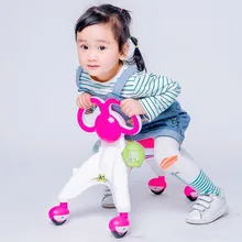 Детский четырехколесный балансировочный велосипед для малышей, детский скутер, ходунки, трехколесный велосипед, игрушка в подарок, детский От 1 до 3 лет, учится ходить