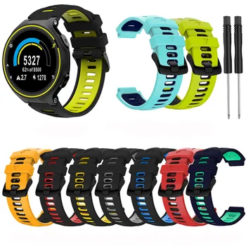 

Silicone Watch Band Steel Buckle for Forerunner735xt 220 230 235 235lite 620 630 Wristwatch Band for Garmin Approach S20/S5/S6
