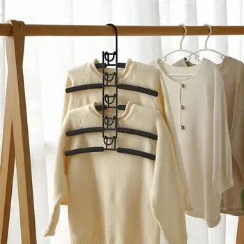 

Space Saving Clothes Hanger Multi-Layer Wardrobe Clothes Rack Anti-slip Folding Clothes Hanging Rack for Suit Coat Skirt T-Shirt
