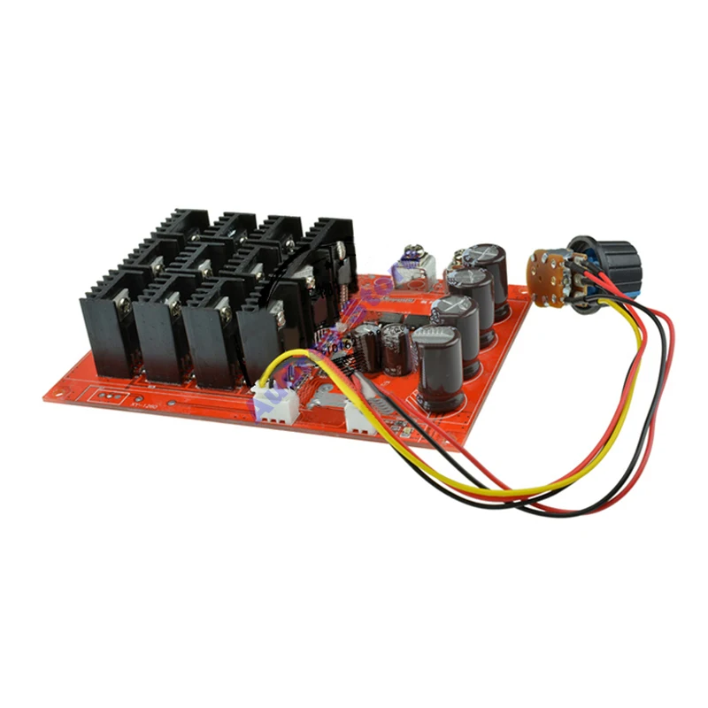 60A 3000W DC12v24v48v 9-с алюминиевой крышкой, 50В регулятор двигателя пост. Тока драйвера с переключателем