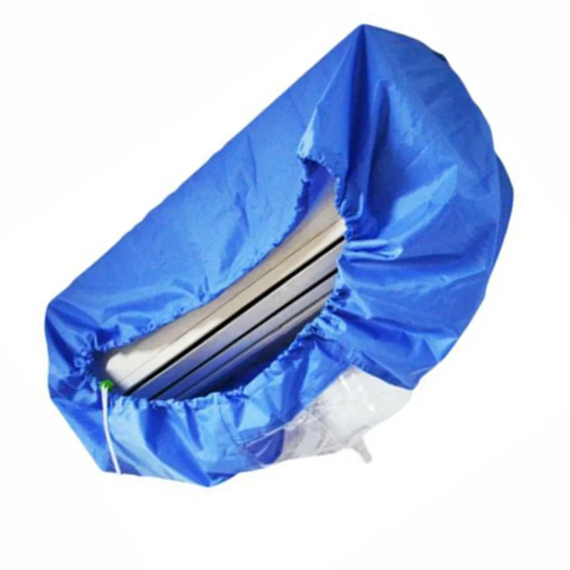 

Blue Air Conditioner Cleaning Dust Washing Cover Clean Waterproof Protector Bag Air Conditioners Accessories
