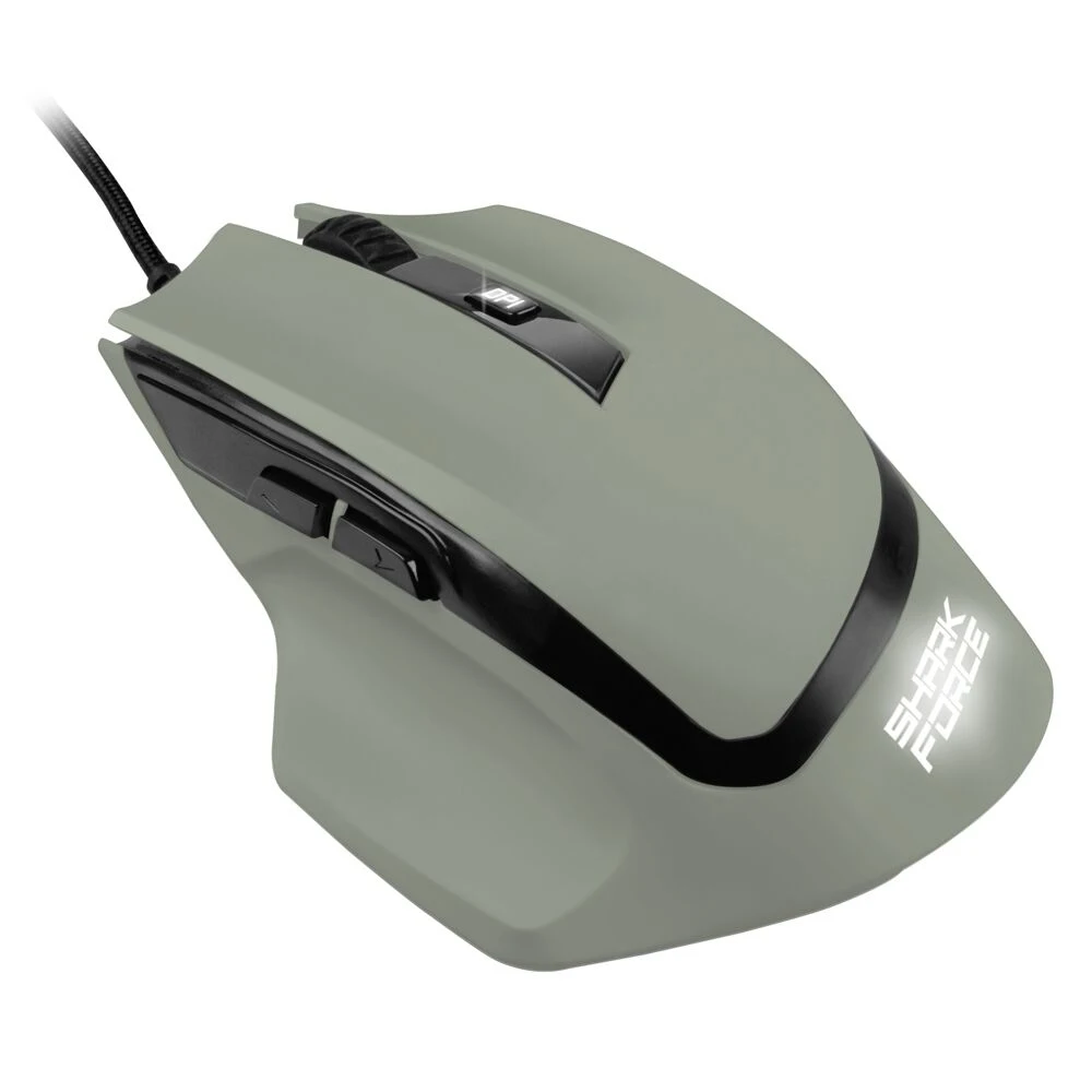Мышь Sharkoon Shark Force оптическая, 1600 dpi, USB, подсветка