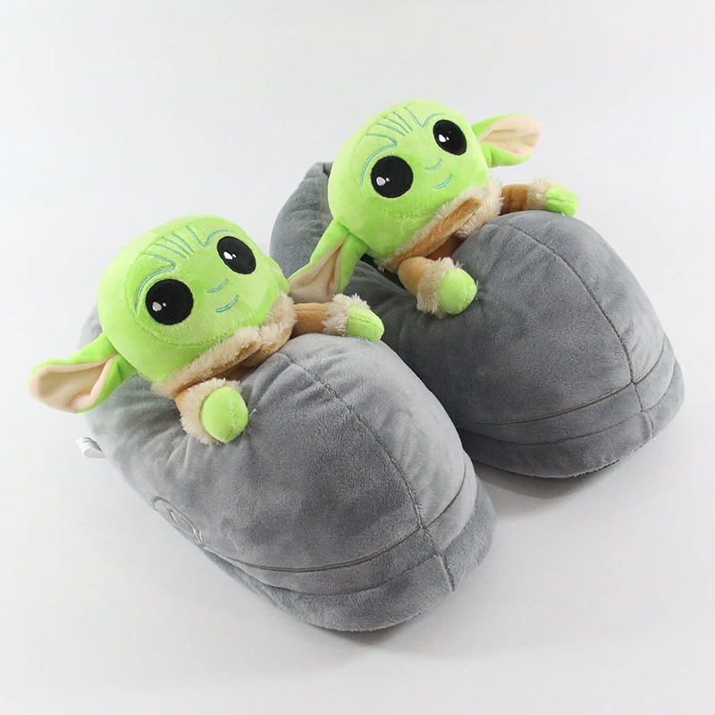 Disney Baby Yoda Stuffed Toys Star Wars Mandalorian Slippers Keep Warm