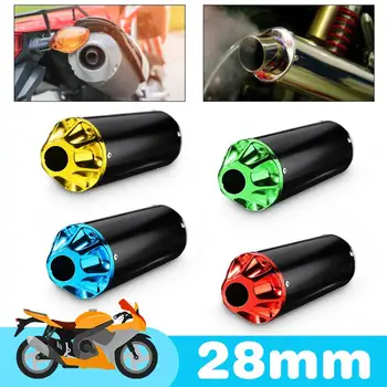 

28mm Motorcycle Exhaust Muffler Pipe with Clamp For 90cc 110cc 125cc Dirt Pit Bike for Honda/Yamaha/Kawasaki