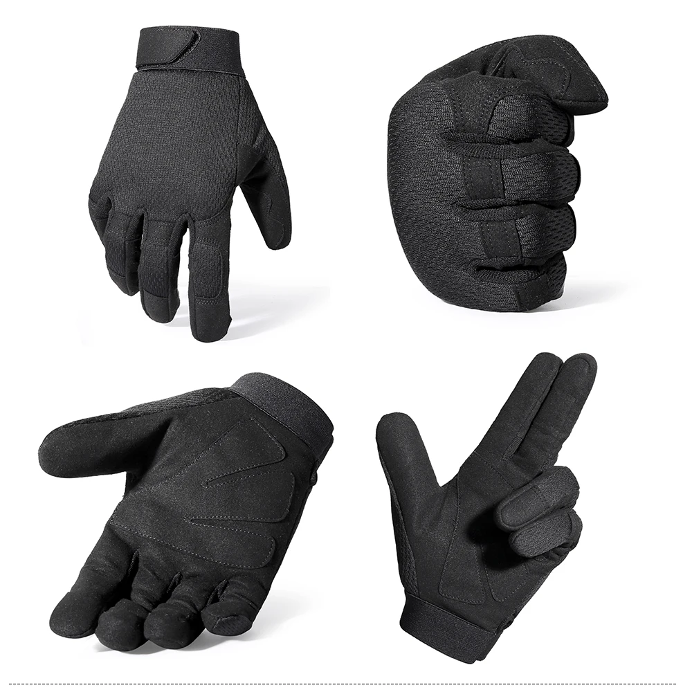 Military Camo Full Finger Gloves