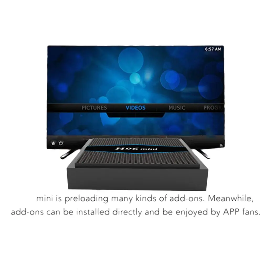 H96 Мини Android 7,1 tv Box Amlogic S905W четырехъядерный 2 Гб 16 Гб WiFi Bluetooth 4,0 H96 Mini H.265 HD 4K телеприставка медиаплеер
