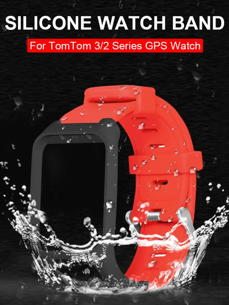 Сменный ремешок для часов TomTom 2 3 серии Силиконовый ремешок для часов для Runner 2 3 Spark часы серии браслет-браслет