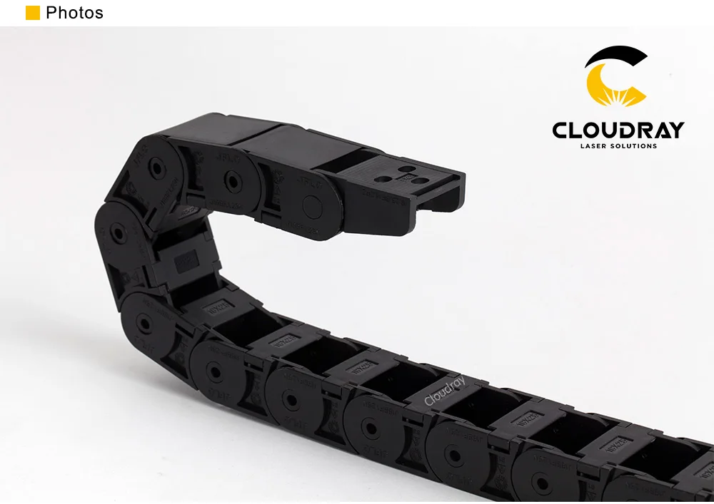 Cloudray кабельная цепь полузакрытое внутреннее отверстие 18x18 18x25 18x37 18x50 Тяговая пластиковая Тяговая передача