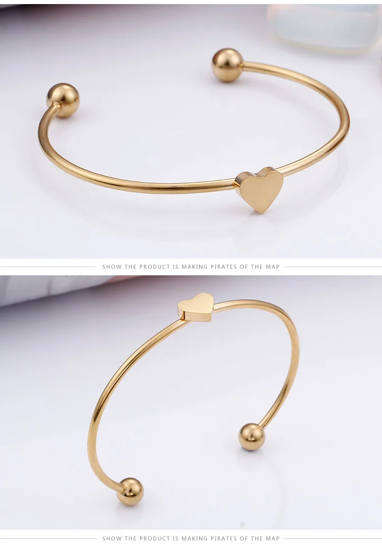 ANILLO 3 шт./компл. Для женщин «любящее сердце», Bracelet& Bangle, вечная любовь четырехлистного клевера модные Нержавеющая сталь микс ювелирные изделия