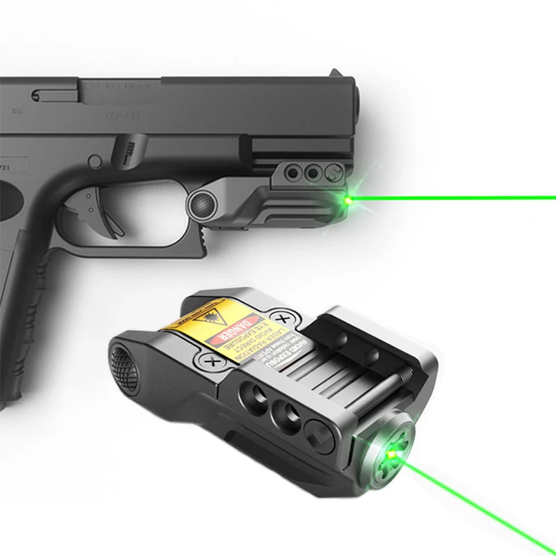 Pistola Glock 17 19 con Sensor inteligente, visor láser verde, armas
