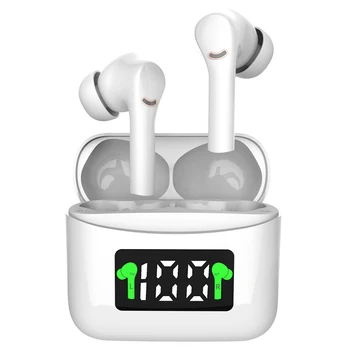 

AKCE fashion bluetooth 5.2 ture Wireless earphone LED Digital display duration shock bass earbuds with quality graphen horn