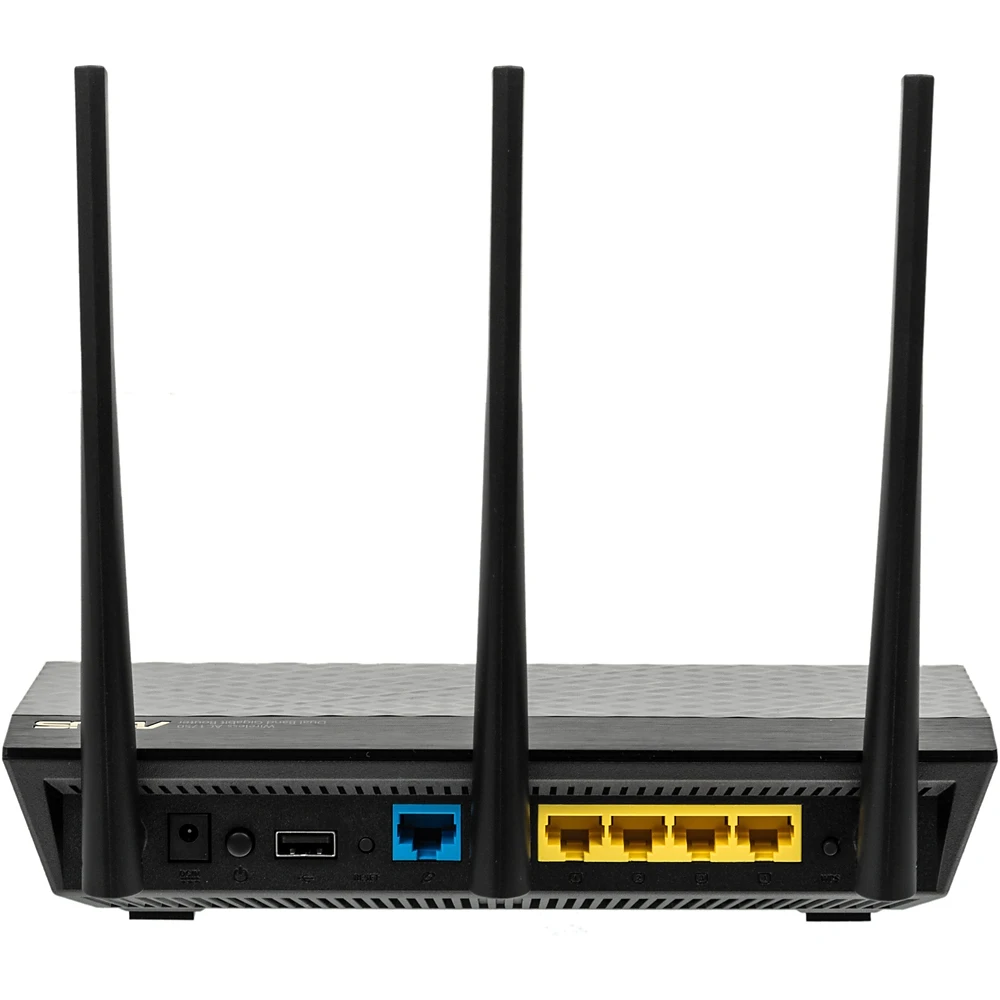 Роутер беспроводной Asus RT-AC66U AC1750 10/100/1000BASE-TX/4G ready черный