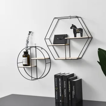 

Room bedroom partition wall hanging rack wall wall free punching diamond frame diamond