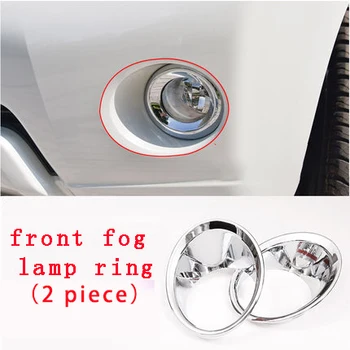 

For Toyota prado 2014-2017 front fog lamp ring chrome molding trim 2pcs
