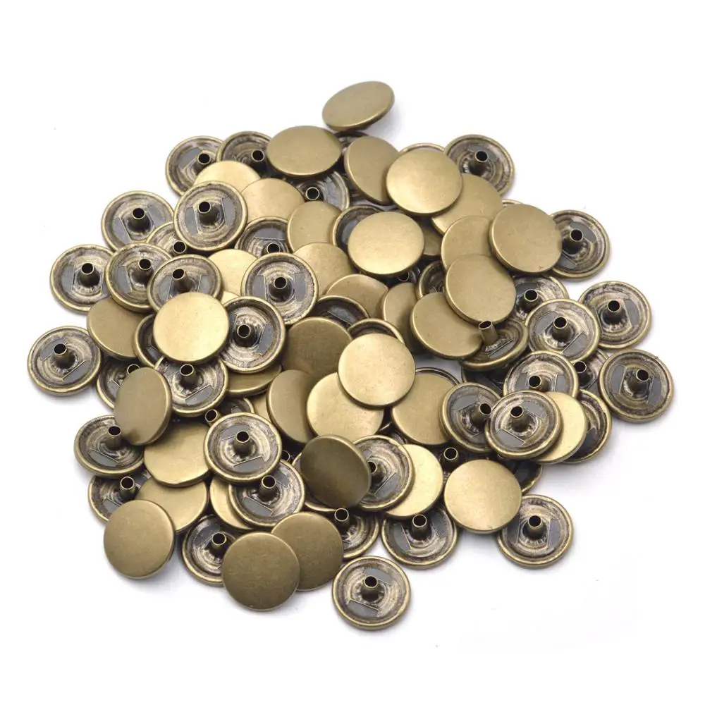 Kalaso  #655 #633 #831 30sets High Quality Brass Material Press Studs Sewing Snap Buttons Fasteners Leather Craft Clothes Bags 4