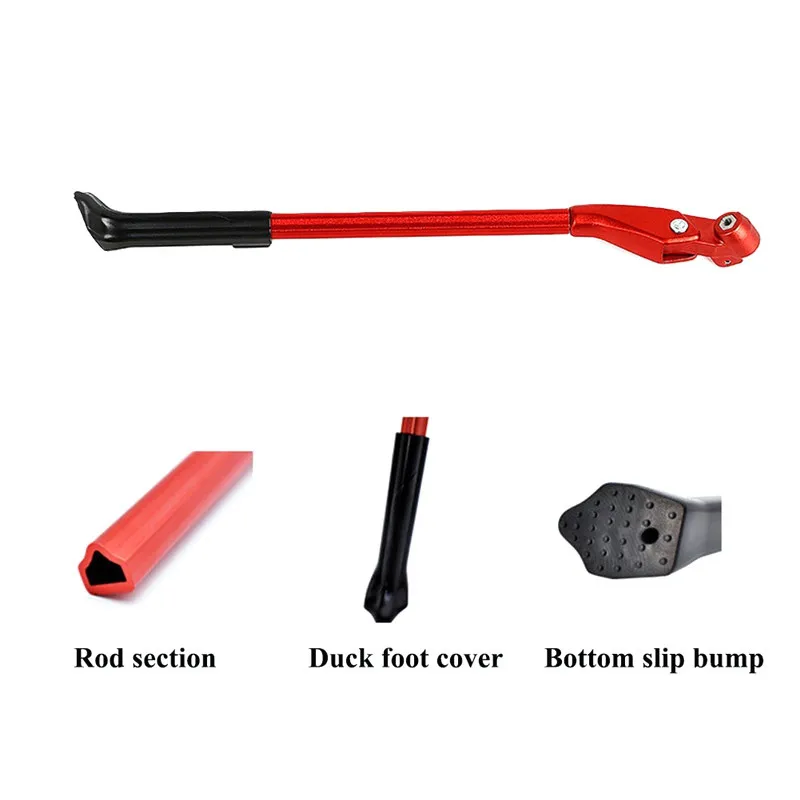 

Bicycle Kickstand Adjustable Aluminum Bicycle Road Support Side Stand Cycling Parts Parking Rack Mountain Accessories