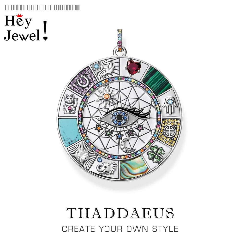 Pendants Amulet Magical Lucky Symbols Attract All Eyes,2021 Summer New Jewelry 925 Sterling Silver Accessorie Gift For Women Men