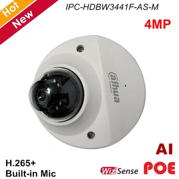 

Dahua IP Camera POE IPC-HDBW3441F-AS-M 4MP IR Fixed focal Dome Security Camera H.265+ Rotation mode Support SD Card Waterproof