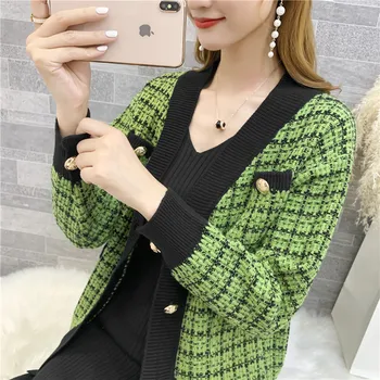 

2019 Hot Sale Sweater Women 9408 Actual Photo Of New Net Knitting Bright Sweater Cardigan Coat 75 -- 2 Floors, 8 Rows, Shelves