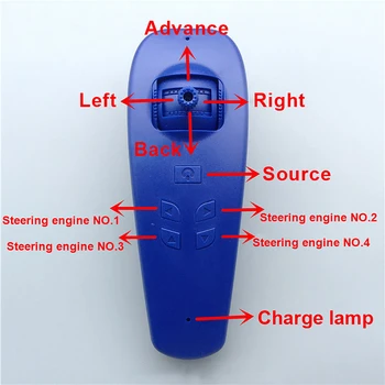 

Remote Control 2.4G Handle Emitter Receiver Single Motor Rudder Turning / Double Motor Differential Turning for RC Ship
