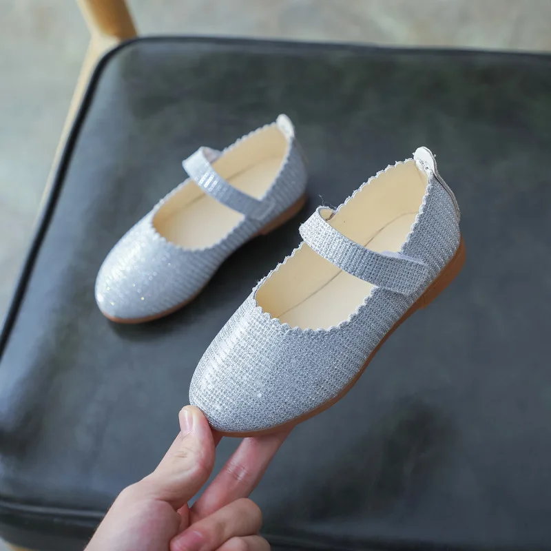 Summer Girls Casual Shoes Pu Leather Shoes For Girls Fashion Princess Ballet Flats Shoes For Party Wedding New Girls Shoes