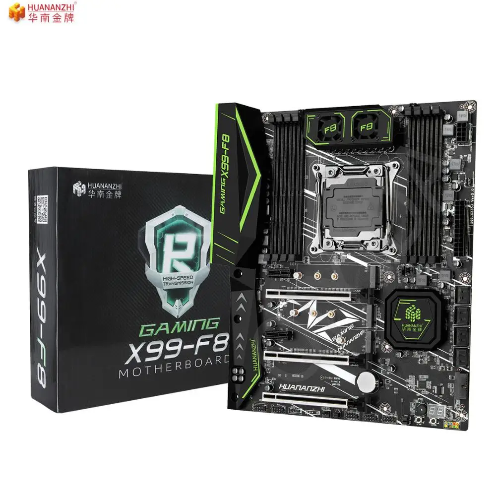 HUANANZHI X99 F8 игровая Материнская плата Intel LGA2011 3 все серии DDR4 RECC 128 ГБ M.2 NVME USB3.0 ATX