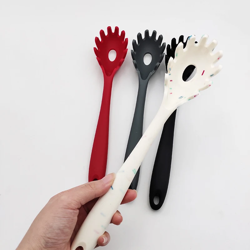 Silicone Cooking Spoons, Heat Resistant Large Silicone Pasta