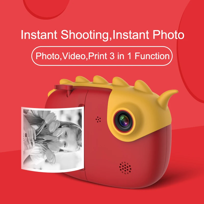 Kids Camera Pixel Toys Gift Photo-Video Instant-Printing Children for 28M Touch-Screen