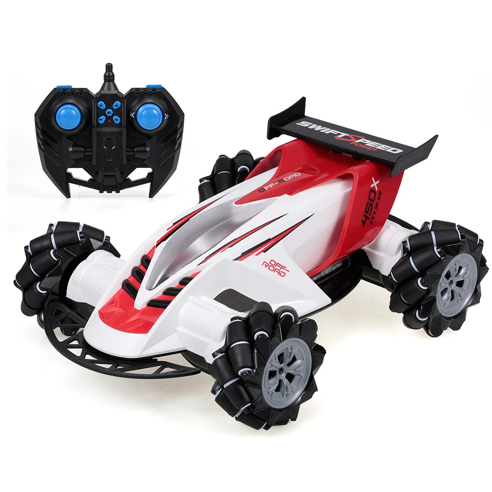 Z108 2,4G 1/10 360 градусов спиннинг трюк RC автомобиль 20 км/ч высокая скорость Mecanum Omni колеса внедорожный Дрифт автомобиль для детей