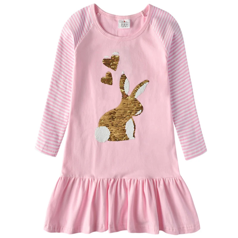 Baby Girl Dress Heart Butterfly Reversible Sequines Kids Party Dresses for Girls Clothes Autumn Winter Children Princess Dress